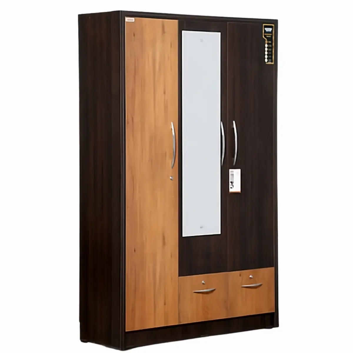 48″ Plain 2 Drawer Cupboard | 76″ × 48″ × 17″ Modern Storage Wardrobe