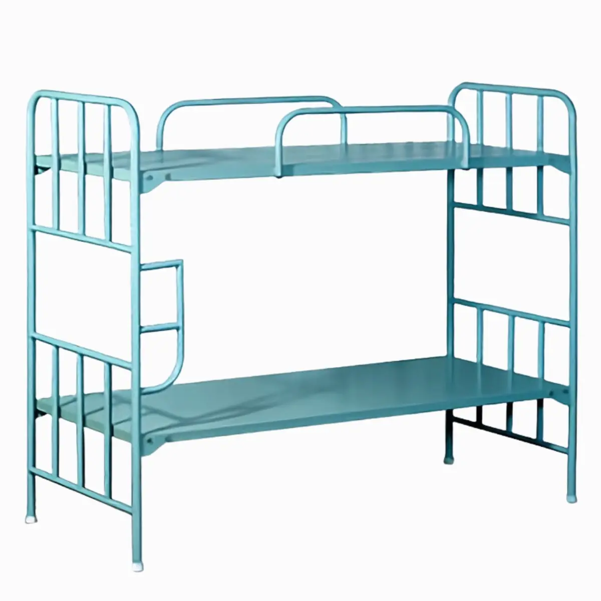 Powder Coated Two Tier Steel Cot | 75″ × 30″ × 52″ Bunk Bed