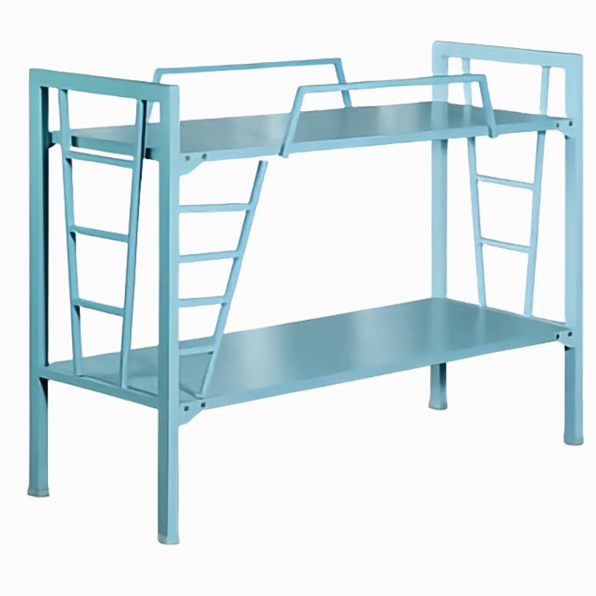 Powder Coated Two Tier Steel Cot with Square Pipe Frame | 75″ × 30″ × 52″